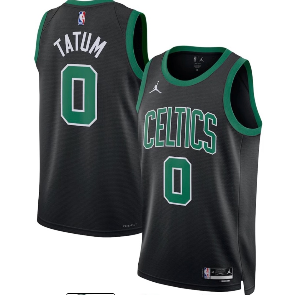 Black and Green Celtics Jersey